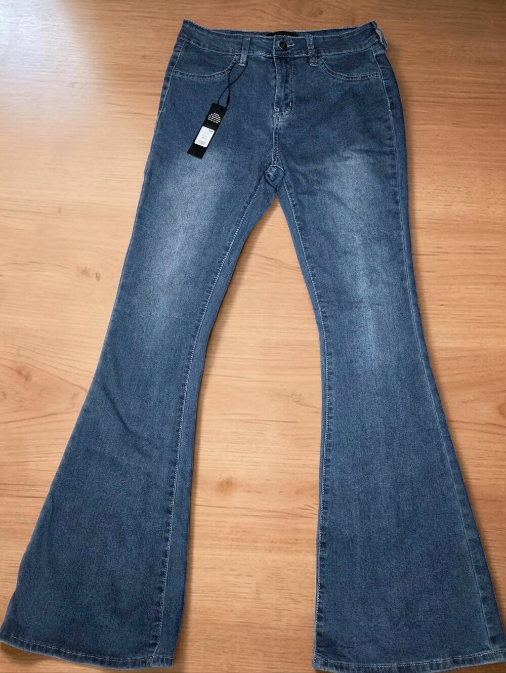 Fashion Nova Dark Blue Flare Jeans